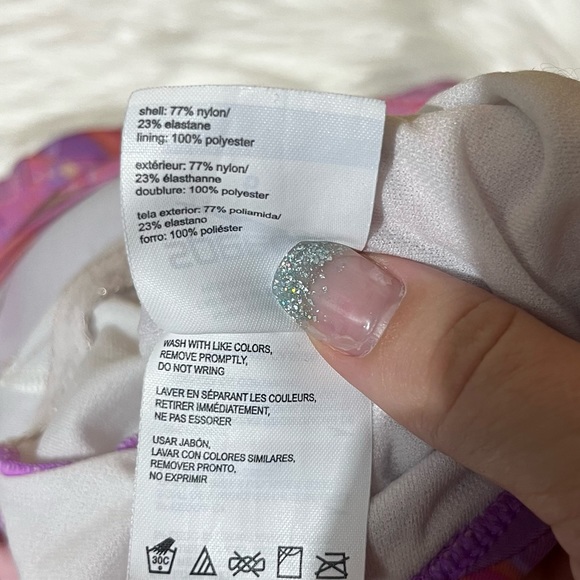 Speedo pink one piece swimsuit size 6 - Picture 5 of 5